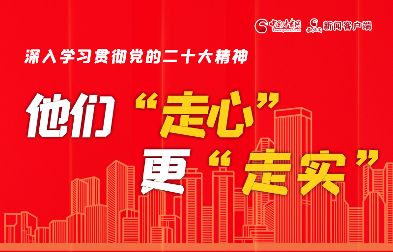 SVG海報丨深入學習貫徹黨的二十大精神，他們“走心”更“走實”