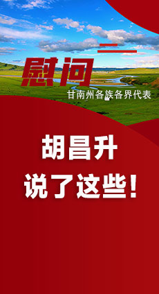  圖解|慰問甘南州各族各界代表 胡昌升說了這些！