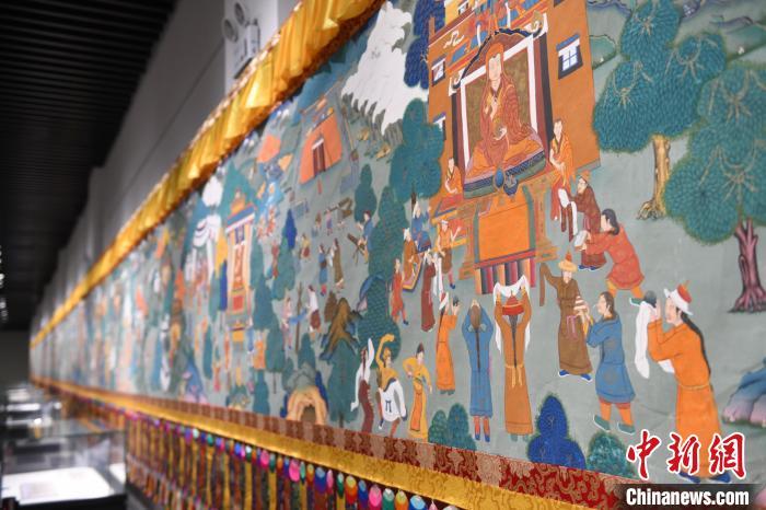 8月20日，“塔影河聲吉祥千年——涼州會(huì)盟暨蘭州與武威文物聯(lián)展”在蘭州市博物館開展。戴文昌 攝