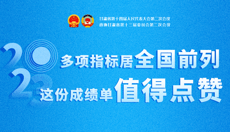 【聚焦2024甘肅兩會】3D海報|多項指標(biāo)居全國前列！甘肅這份成績單值得點贊