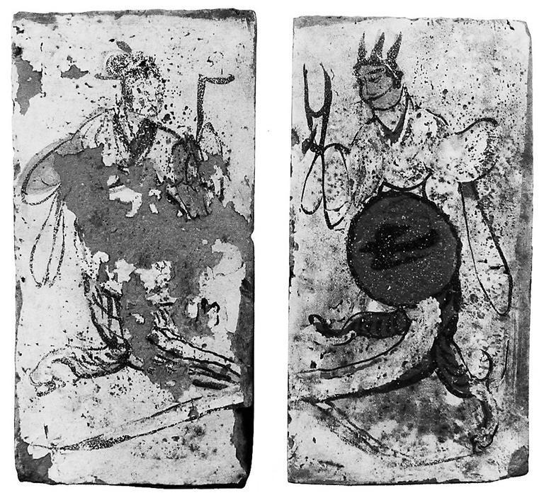 高臺(tái)縣博物館藏魏晉墓出土的女媧、伏羲畫像磚