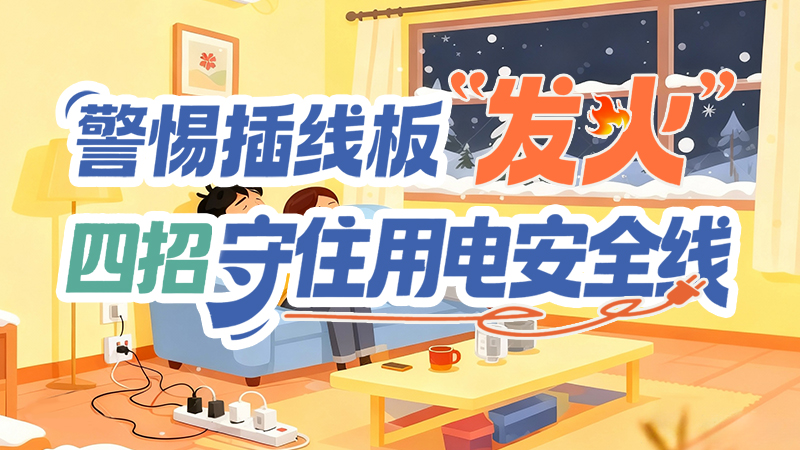 長(zhǎng)圖|警惕插線板“發(fā)火”！四招守住用電安全線