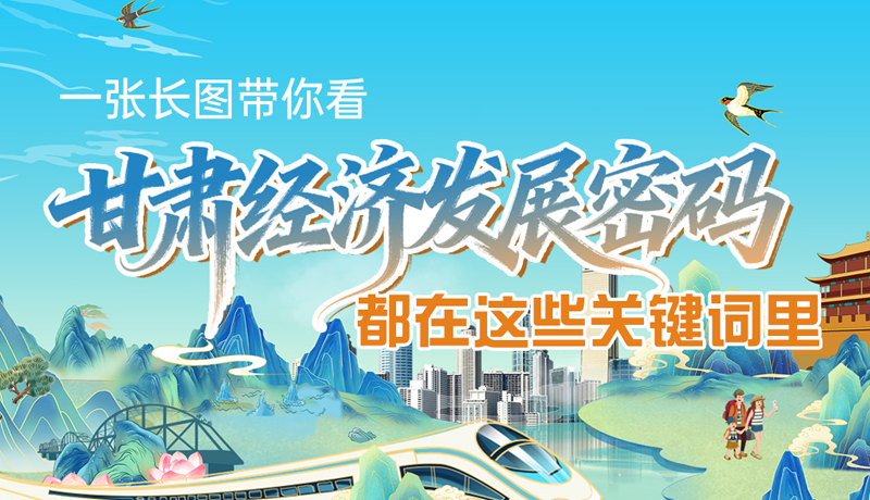 一張長(zhǎng)圖帶你看甘肅經(jīng)濟(jì)“發(fā)展密碼” 都在這些關(guān)鍵詞里