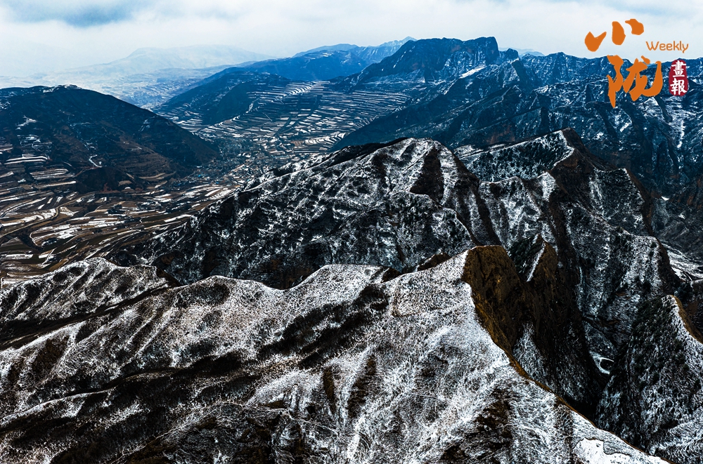 鐵籠山丹霞 一場春雪，億萬年的守望